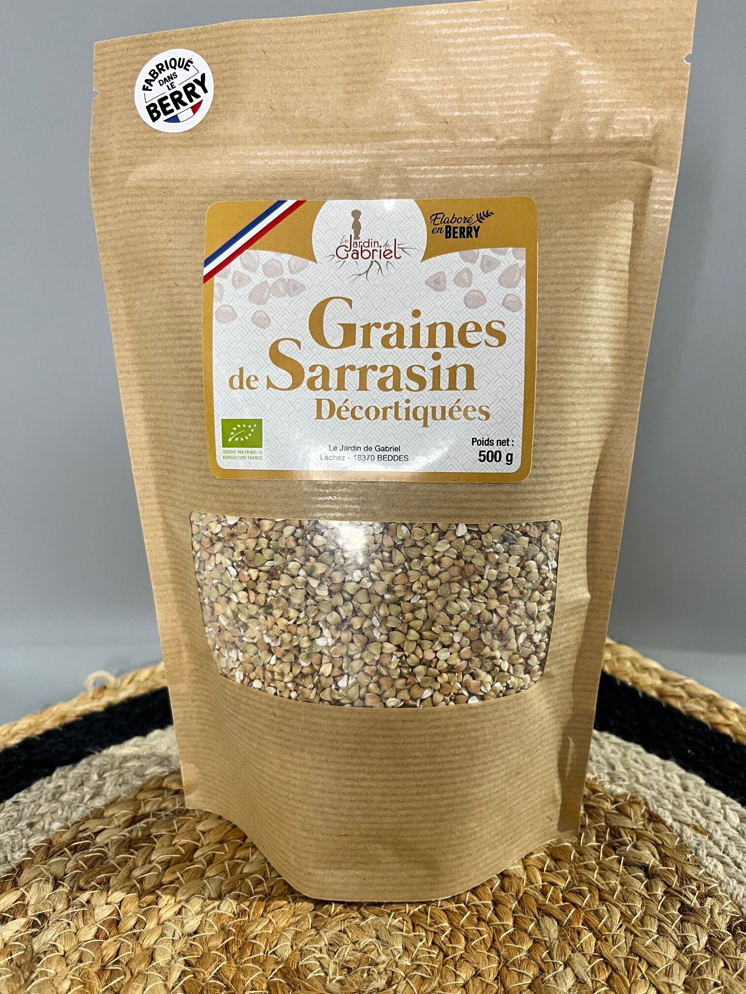 Sarrasin décortiqué biologique, le blé noir du Berry