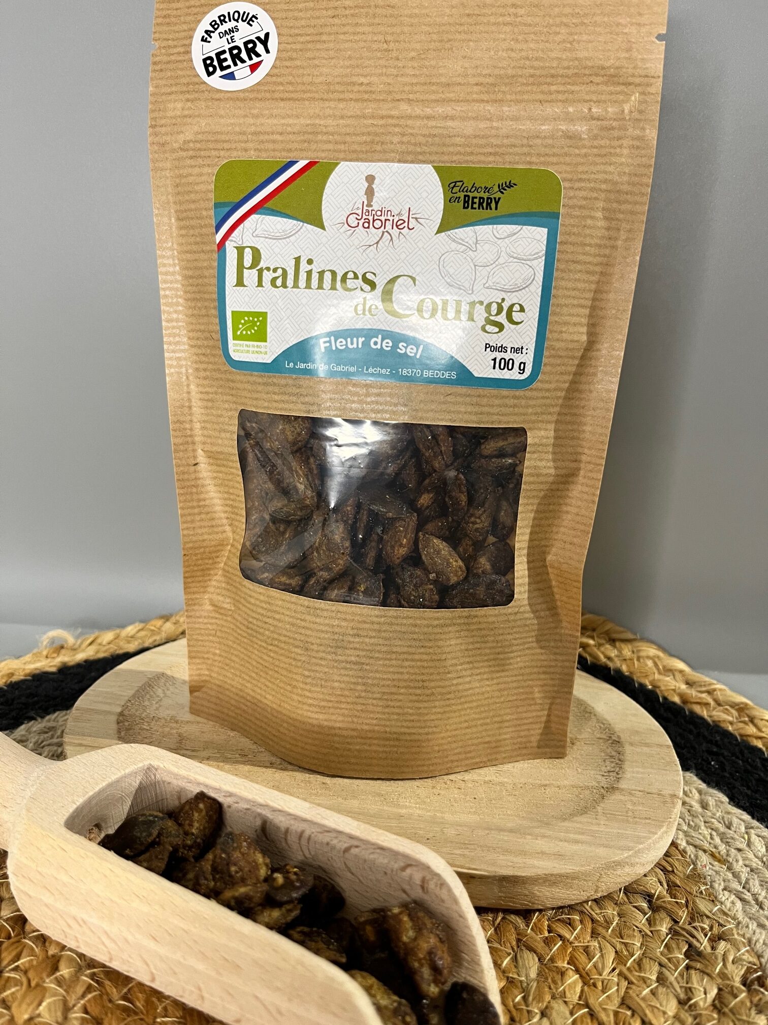 Pralines de courge Fleur de Sel biologique